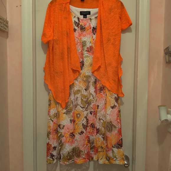 Perceptions NY Petite Lace Coral Dress NWT - Picture 10 of 10